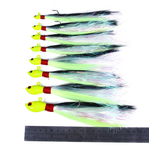 HENG JIA Hengjia Popular Luya Bait Soft Hair Lead Head Hook Beard Man 7g-85g Anti-Bottom Simulation Fishing Bait