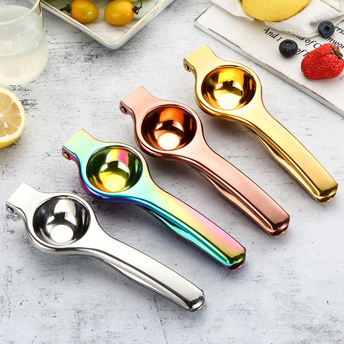 Amazon's best selling lemon squeeze304 stainless steel mirror manual fruit squeezer orange lemon squeezer