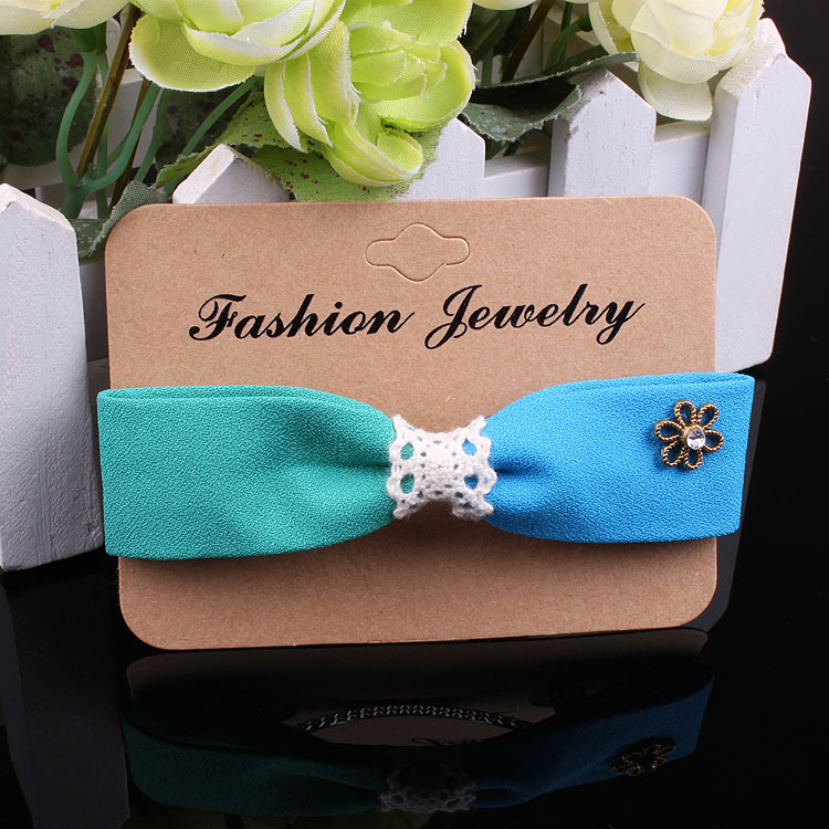 厂家 发夹包装纸卡 流行通用牛皮纸饰品包装横版卡片 9.6*7cm