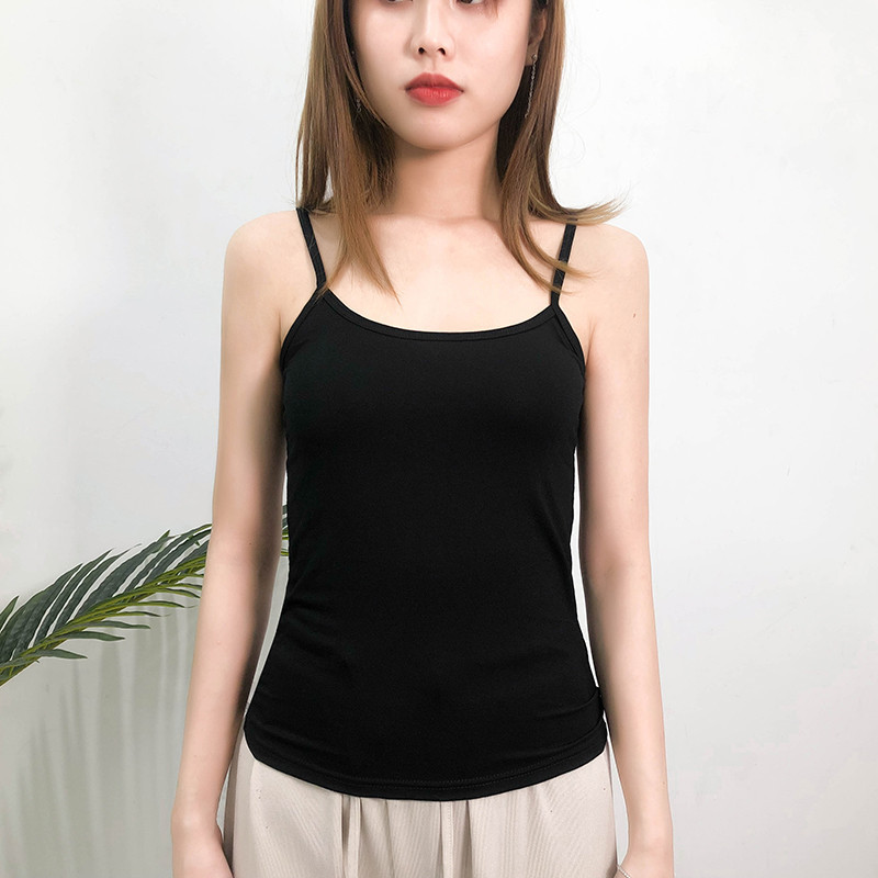 Summer Y-Shaped Back Camisole Bottoming Top Modal Bottoming Shirt Sexy Beautiful Back Pure Color Versatile Women