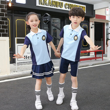 新款英伦风校服套装夏季小学生幼儿园园服夏装儿童班服学院风运动