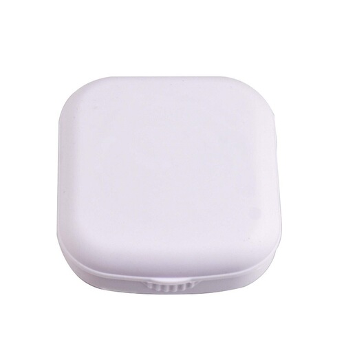 XCL028 contact lens case plastic invisible companion box mini compact contact lens case with mirror