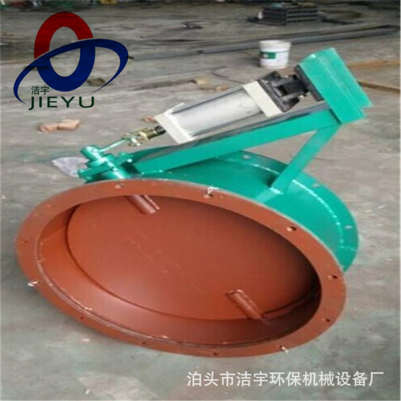 气动通风高温烟气阀500挡板风门6公斤法兰标准管道调风阀通风蝶阀