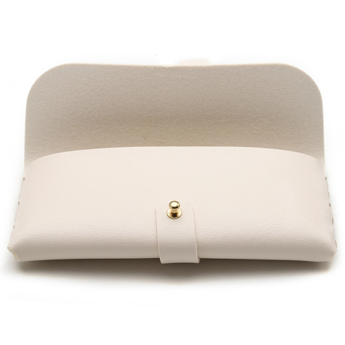 Sunglasses and Plain Glasses Universal Case Set Polarized Blue Light Soft Bag Beige Women's Leather Quality Packaging