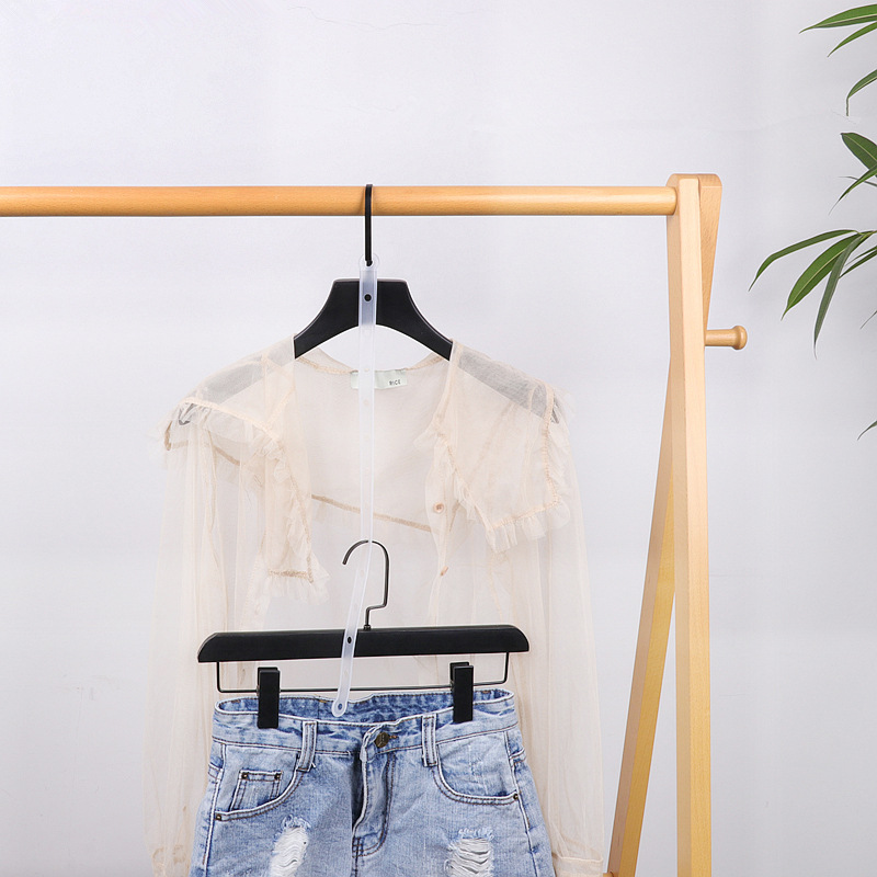 Pantalones de suspensión clip de cadena tira de cuero tienda de ropa especial tira de conexión ropa blanca soporte de percha accesorios de Ropa Accesorios