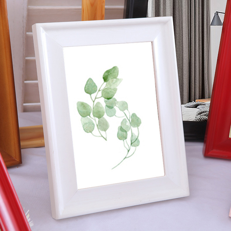 Home Simple Decorative Photo Frame Wooden Photo Frame Table and Hanging Dual-Use Photo Frame 5-Inch 6inch 8inch Multi-Purpose Photo Frame