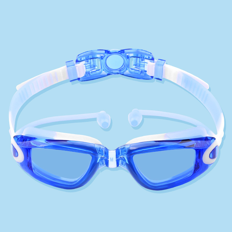 Transparent blue white