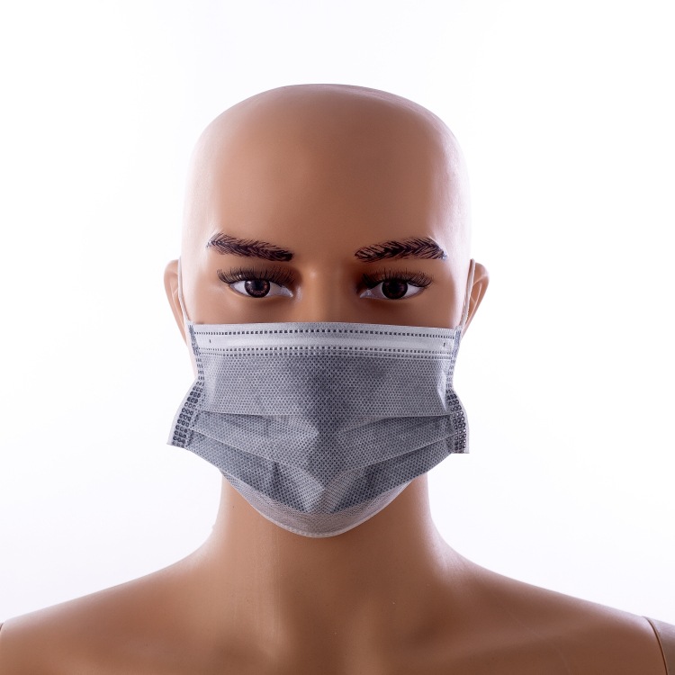 厂家直销四层非独包装灰色活性炭口罩 一次性无纺布防尘口罩批发