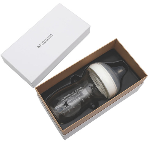 lodi newborn baby wide-mouth glass bottle, eccentric dual-channel backflow, anti-flatulence, anti-choking, weaning