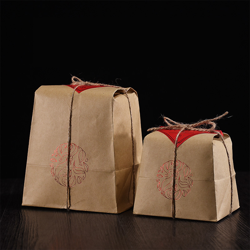 半斤一斤装通用密封铝箔袋牛皮纸铝箔内袋锡箔纸茶叶梯形包装袋