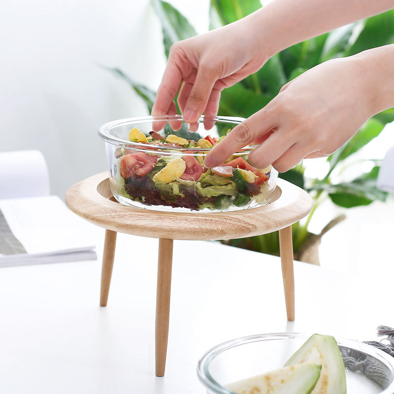 Nórdico creativo hogar vajilla de cristal tazón de fideos fruta postre ensalada tazón fruta seca tazón de aperitivo Pet Bowl gato y perro tazón