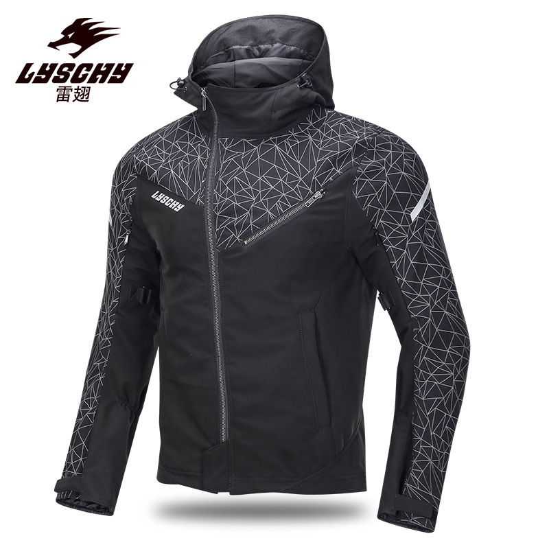 LYSCHY Thunder-wing Motorcycle Casual Outdoor Riding Clothing Waterproof Hooded Men's Windproof Reflective Jacket Spring and Summer Top LYSCHY Thunder-wing Motorcycle Casual Outdoor Riding Clothing Waterproof Hooded Men's Windproof Reflective Jacket Spring and Summer Top