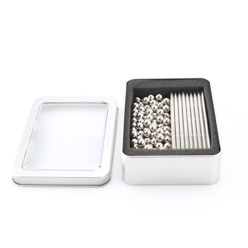 Barra magnética imán bola traje combinación cerebro padre-hijo rompecabezas juego bloque de construcción juguete imán bola magnética