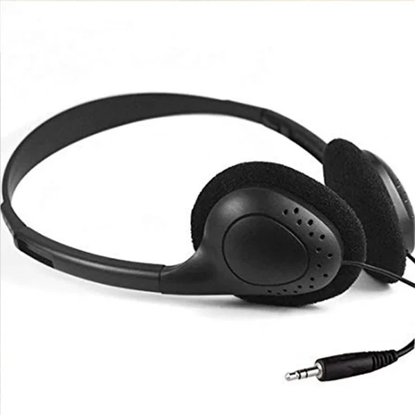 New aviation headset Source manufacturers foreign trade mobile phone cheap wired headset MP3 light gift headset