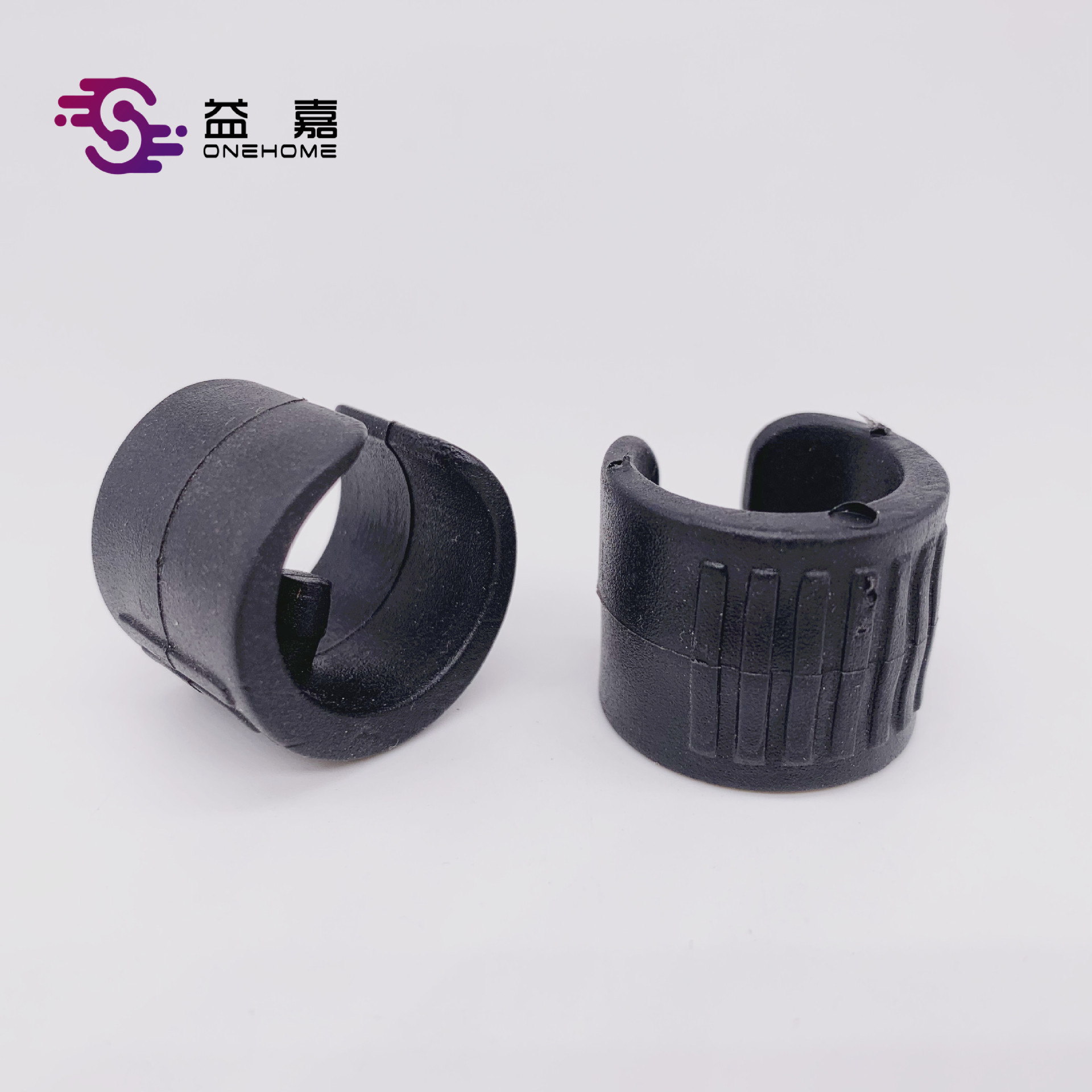 C型脚垫6分/7分 19/22mm铁管开口脚垫  环保钻孔 止滑脚垫