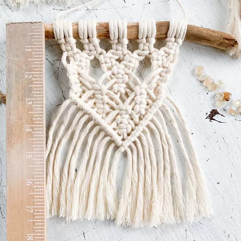 Woven diverse Scandinavian tapestry, handmade, boho style