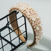 Headband, universal hair accessory handmade from pearl, suitable for import, European style, internet celebrity