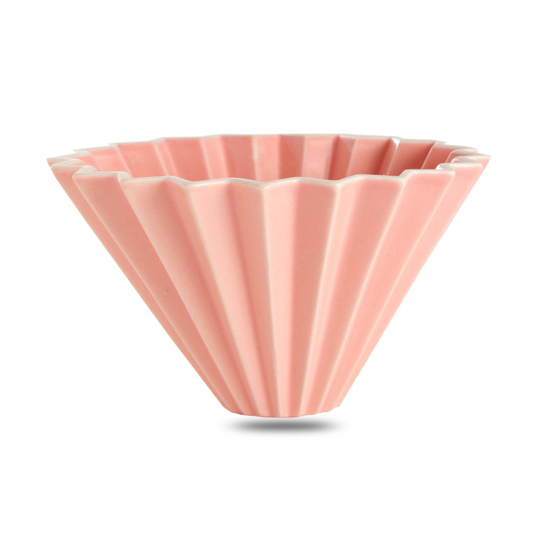 Filtro de café de la mano taza de filtro origami filtro taza de café filtro V60 taza de goteo cono de cerámica taza al por mayor