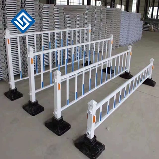 定制道路护栏马路中央隔离栏机非护栏人行道学校车站分流京式护栏