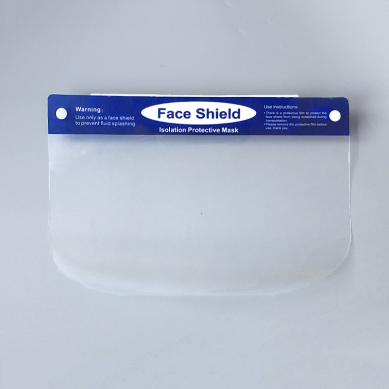 Un gran número de en stock máscara protectora de los ojos protección anti-espuma cubierta protectora anti-niebla HD aislamiento pantalla PET máscara protectora