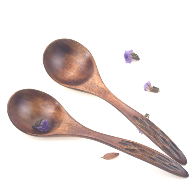 Japanischer Holzlöffel Mit Tortoise-shell-optik Für Suppen_voghion.com