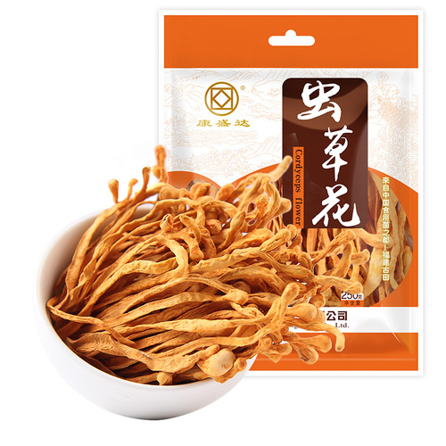Kangwang Gutian Cordyceps Flower Dried Goods 500g Grass Exhaust/Unorganized Grass Spore Head Cordyceps Flower Source Factory Direct Sales Wholesale