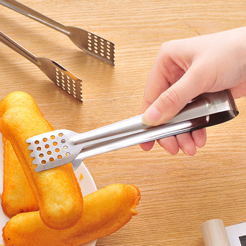 Factory direct-selling stainless steel food clips, extended baking bread clips, steak clips, barbecue clips, thickened anti-scalding clips