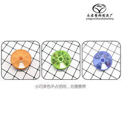 Rotating 7-day pill box, round transparent frosted pill box, one-week pill box, round plastic box, portable and eco-friendly pill box