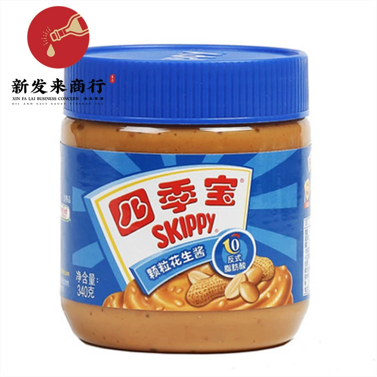 [340г*12 бутылок] Арахисовое масло Sijibao гранулированное