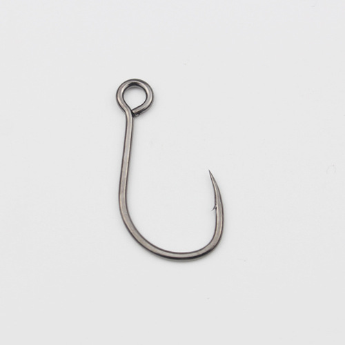 Big eye hook lure hook tube attached fish hook mandarin fish cocked mouth bass horse mouth white strip hook sequin hook with hole hard bait hook