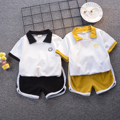 Baby summer clothing set new children's Korean style trendy clothing boys handsome boys short-sleeved children's clothing 2-piece set