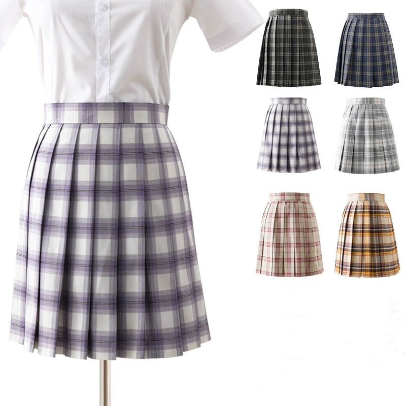 Японская православная форма JK юбка в студенческом стиле для девочек в клетку плиссированная юбка школьная форма юбка A- Line юбка