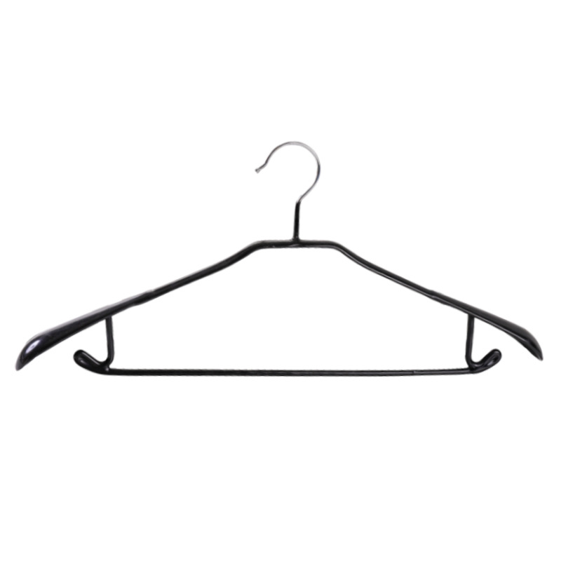 Down jacket special dip plastic seamless hanger adult metal clothes hanger clothes rack non-slip wide shoulder hanger wholesale