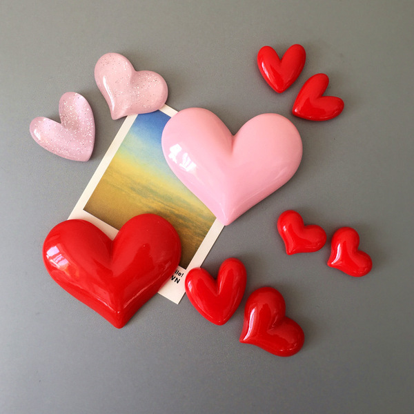 Decoration new family love big red heart cartoon couple double happy…