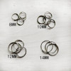 Electroplating connecting nickel -free pressure -free hanging ring gold connecting ring DIY jewelry accessories metal closed -mouth ring iron circle