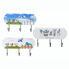 壁飾鳥掛鈎簡約現代家居木質工藝品牆上創意掛飾牆壁玄關衣帽壁掛