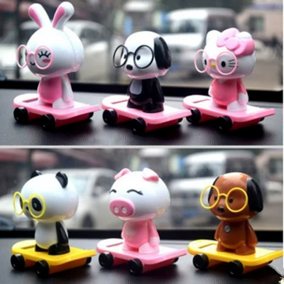 Cartoon Black Panther Cute | Car ornaments - skateboard-class-random