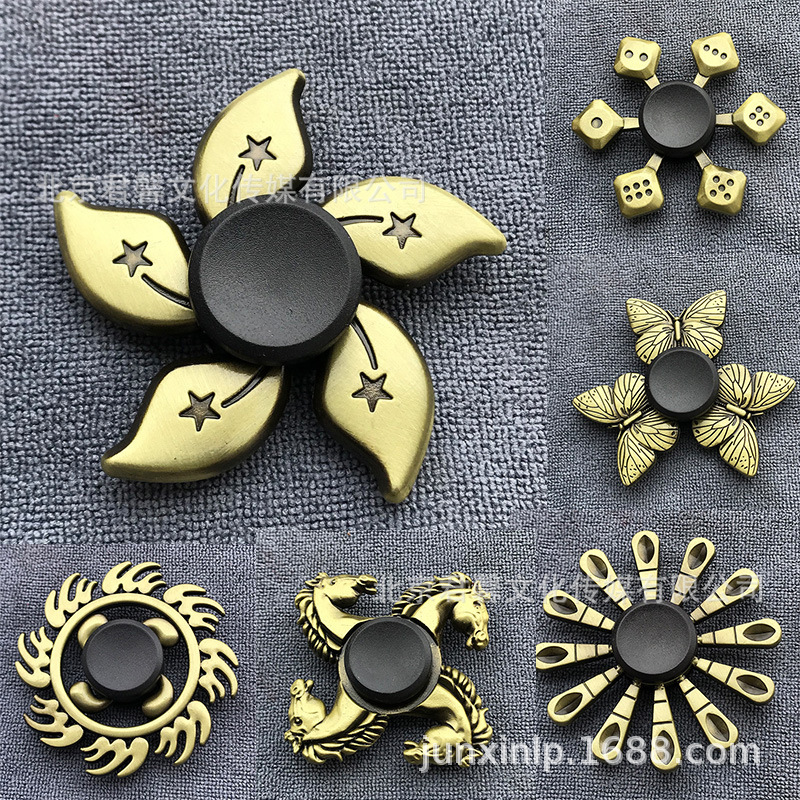 Gyro fingertip metal toy finger spinning gyro fun finger survival bronze creative small gifts wholesale Gyro fingertip metal toy finger spinning gyro fun finger survival bronze creative small gifts wholesale