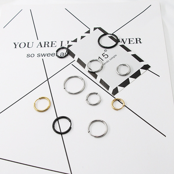 Earrings stainless steel for men and women