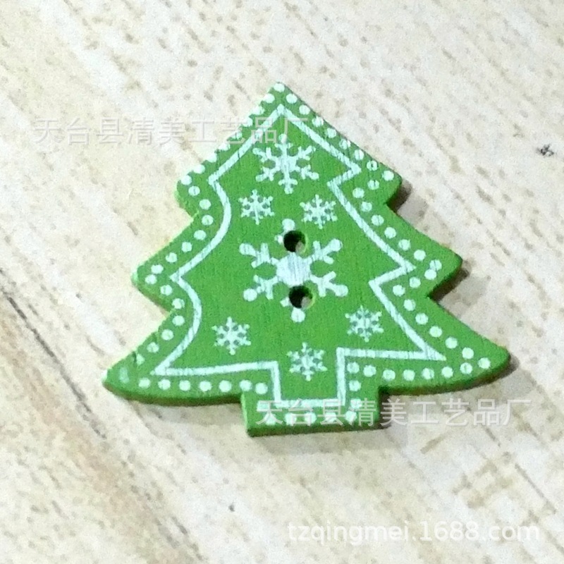 Gran suministro a largo plazo de en stock Árbol de Navidad de madera/amor/botones de Estrella de cinco puntas