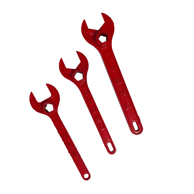Manufacturer wholesale thickened and reinforced cast steel fire wrench, fire hydrant wrench, fire wrench, plating