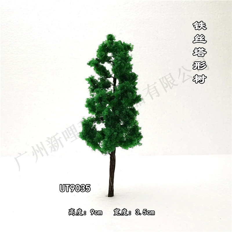 Tower -shaped iron silk tree UT series sand table building military train scene model DIY landscape tree supporting