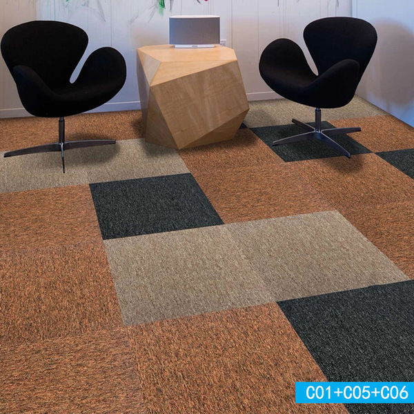 Square carpet splicing Carpet engineering floor mat pure plain color…