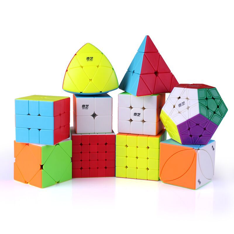 Qiyi 2345 Rubik's Cube Warrior Maple Leaf Pyramid Mirror Five Rubik's Cube Oblique SQ Zongzi Mirror Hot Selling Rubik's Cube