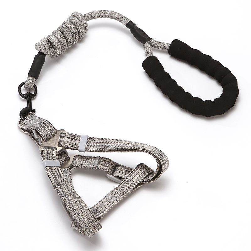 Transfronterizo nueva correa para mascotas correa de perro Cadena de perro mango de espuma correa de perro traje correa de pecho para mascotas