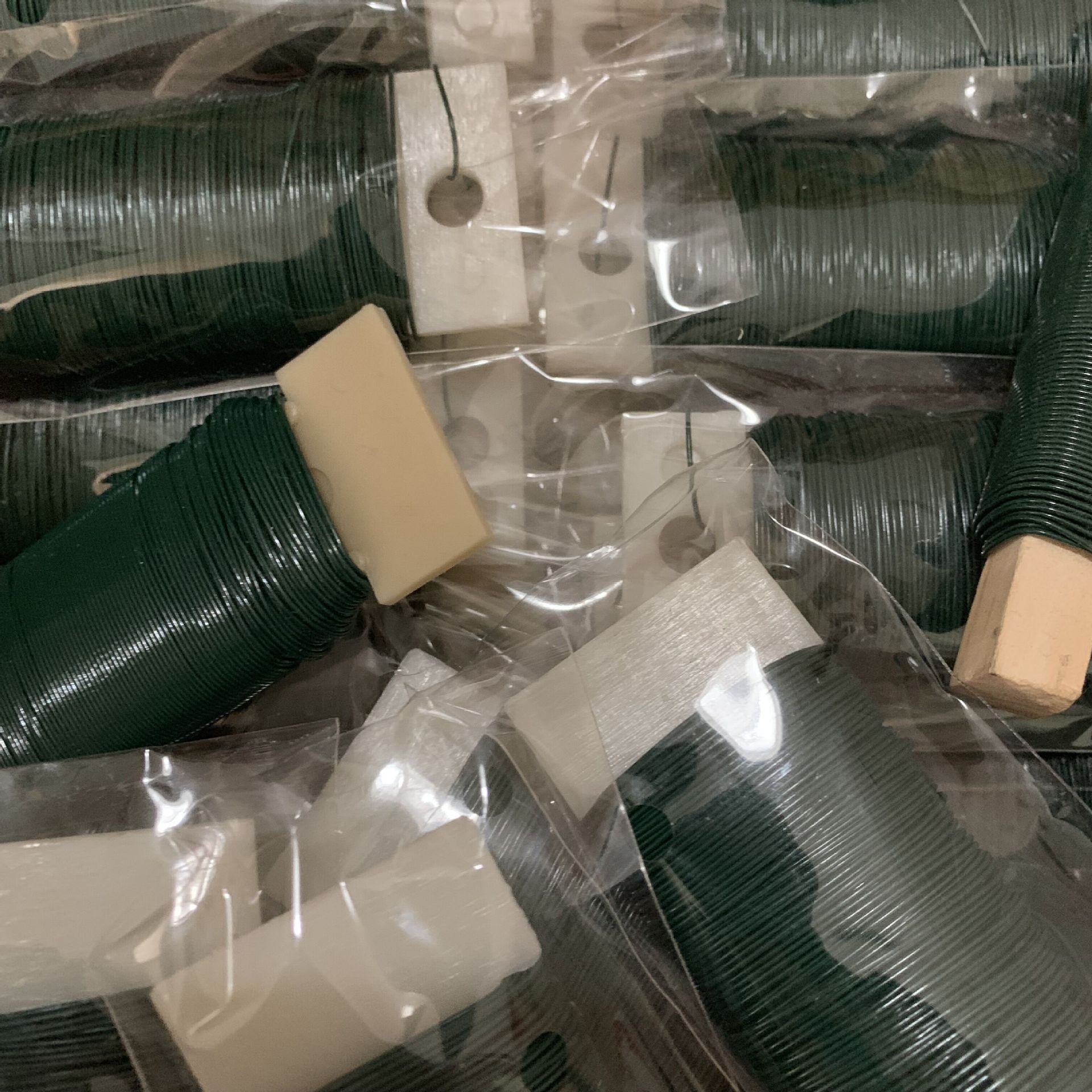 绿色软铁丝 草绿色烤漆丝 园艺diy手工丝 0.7mm花卉园艺丝