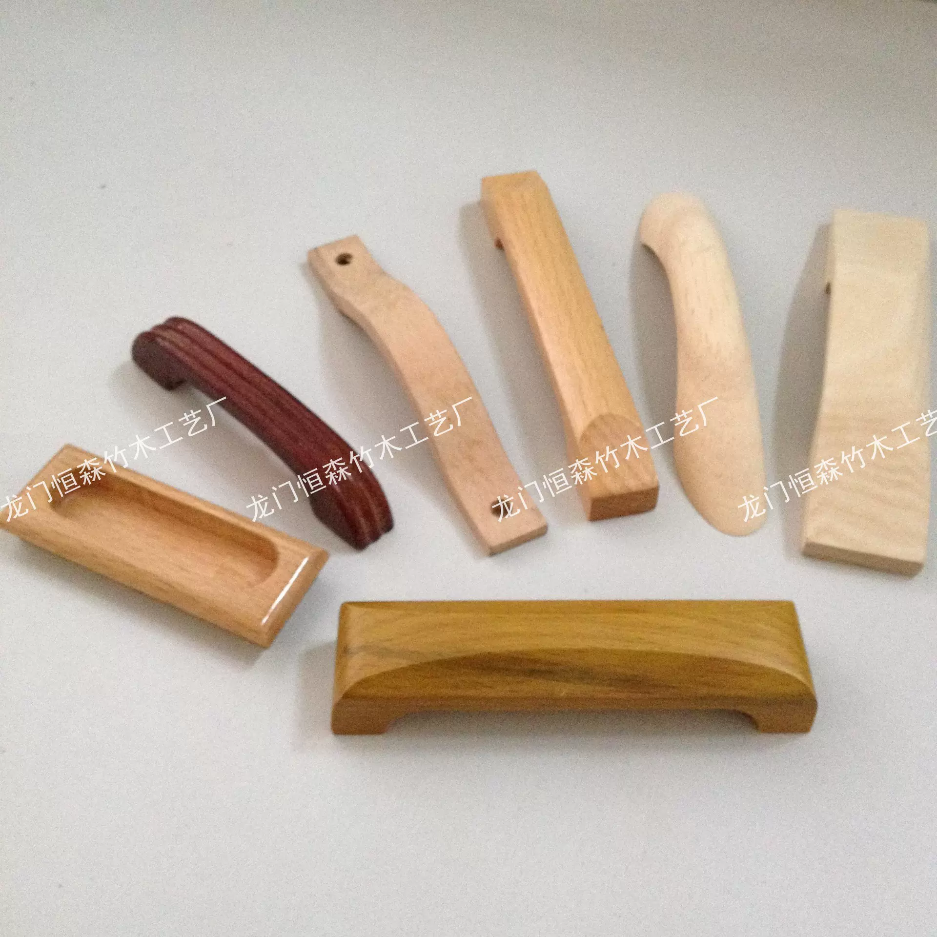 抽屉橱柜桥型木拉手把手家具木拉手配件木质把手衣柜门把手实木