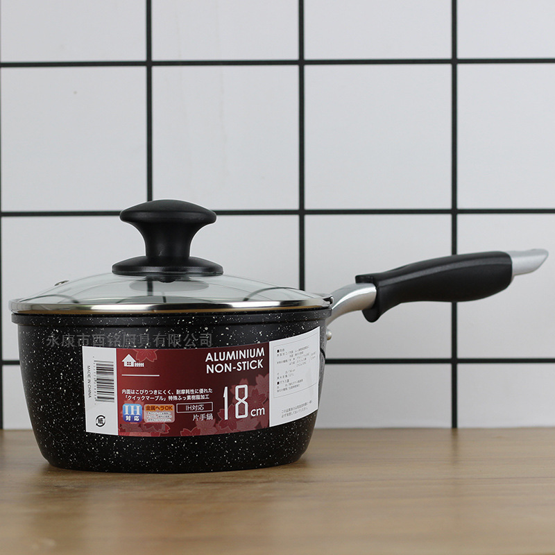 SARA export foreign trade milk pot Japanese small soup pot cooking noodle pot 18CM dormitory single pot pan factory wholesale