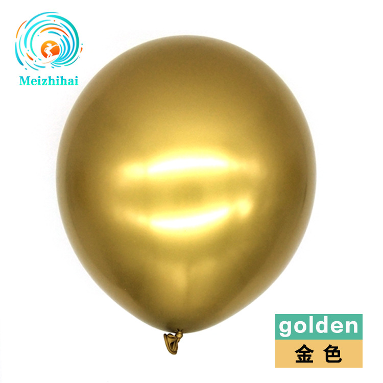 Globos cromados metálicos de 10 pulgadas, personalizables con logo, decoración para eventos