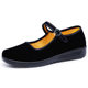Old Beijing cloth shoes Women's Flat shoes middle-aged and elderly casual shoes soft bottom black work shoes stall wholesale women's shoes